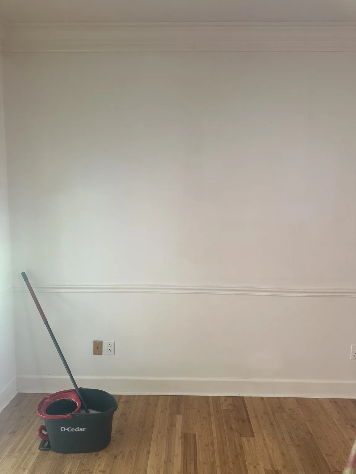 Finished room after the tobacco residue was washed from the walls