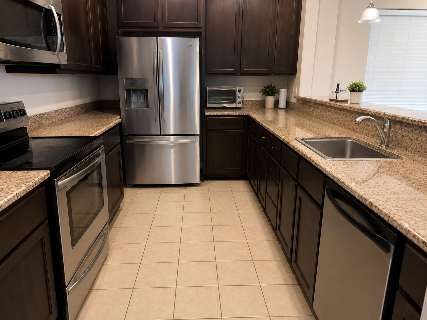 Kitchen reset after cleaning