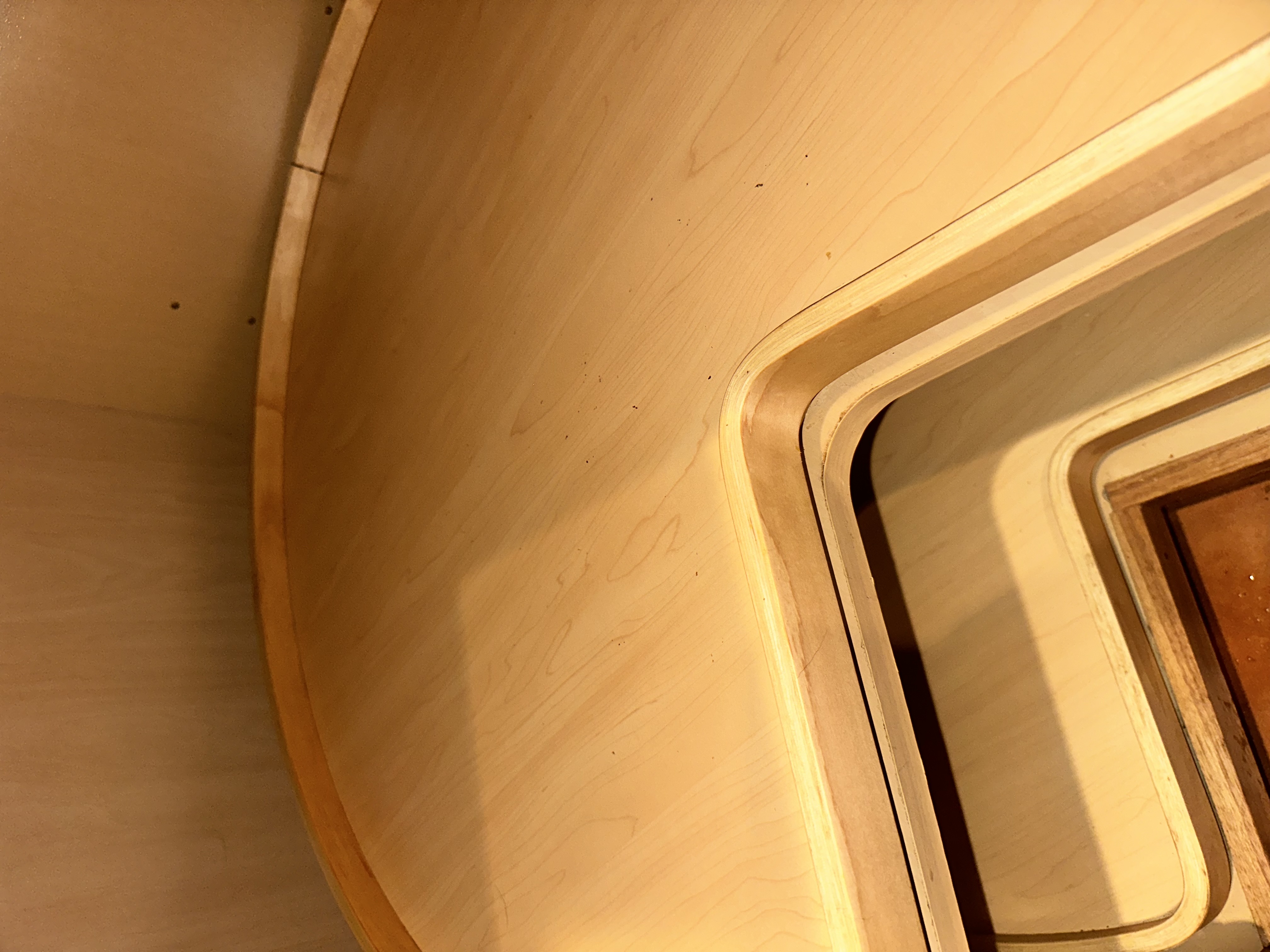 Lazy Susan cabinet clean after cleaning