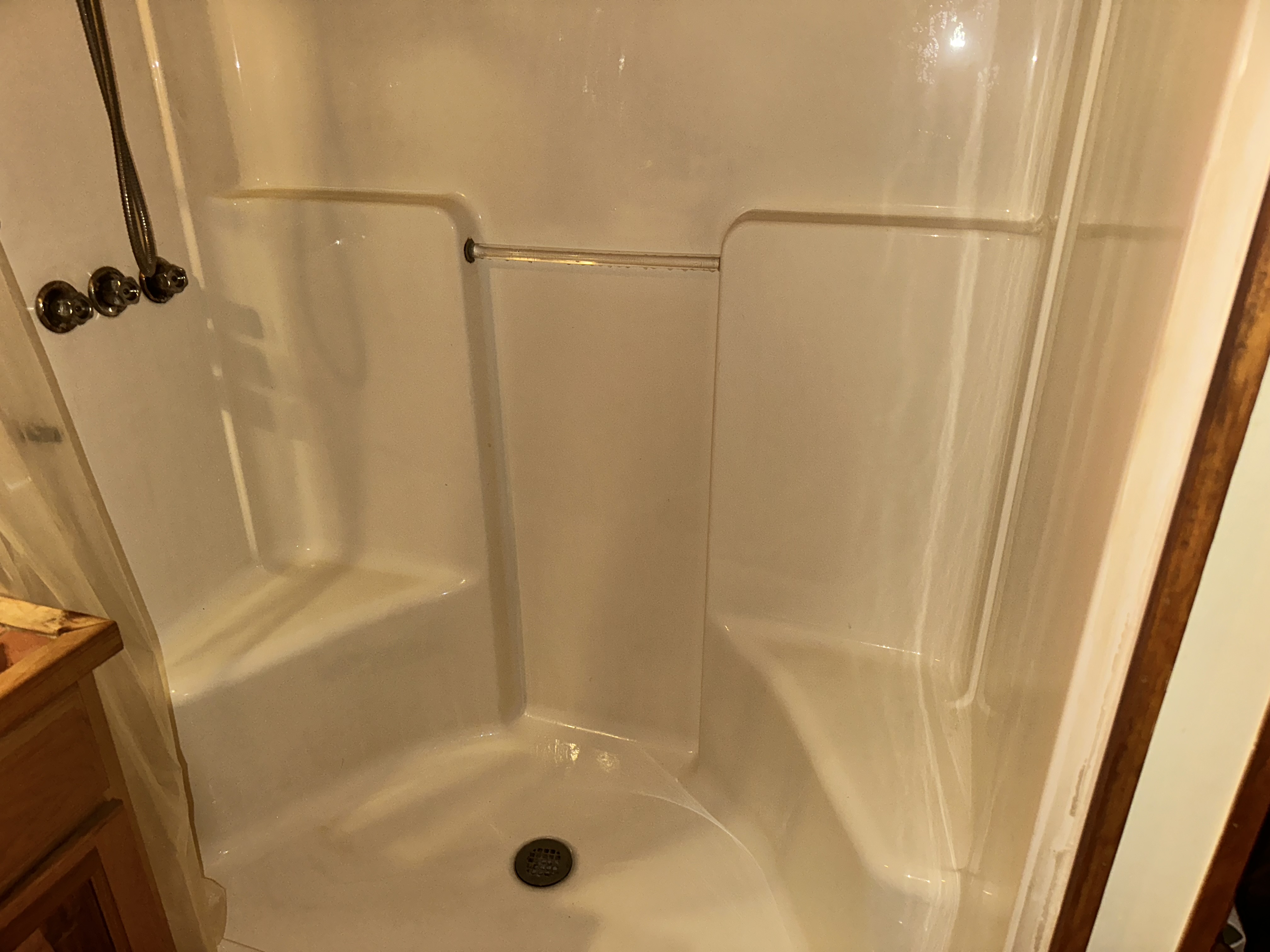 Shower clean-up after cleaning