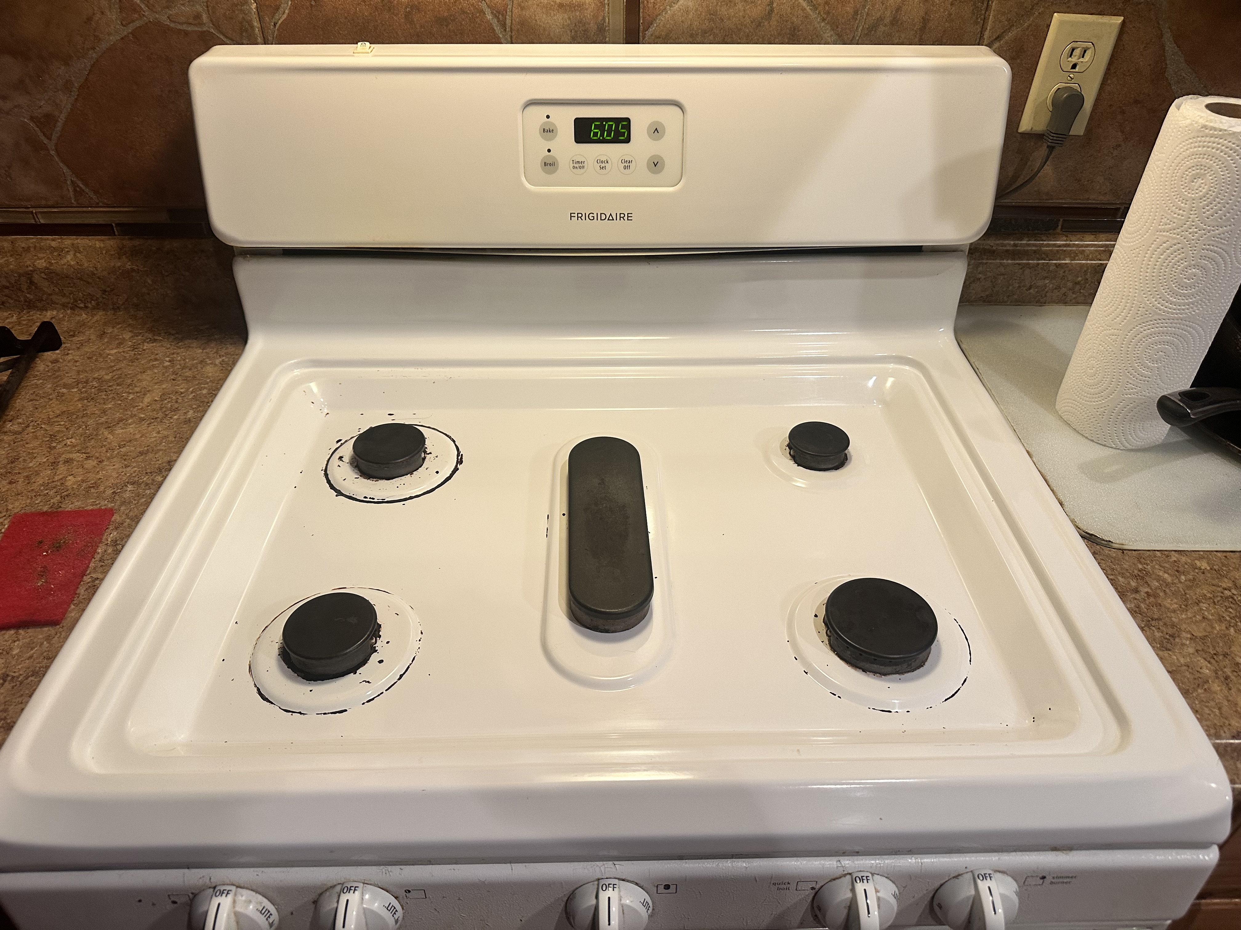 Stove deep clean after cleaning